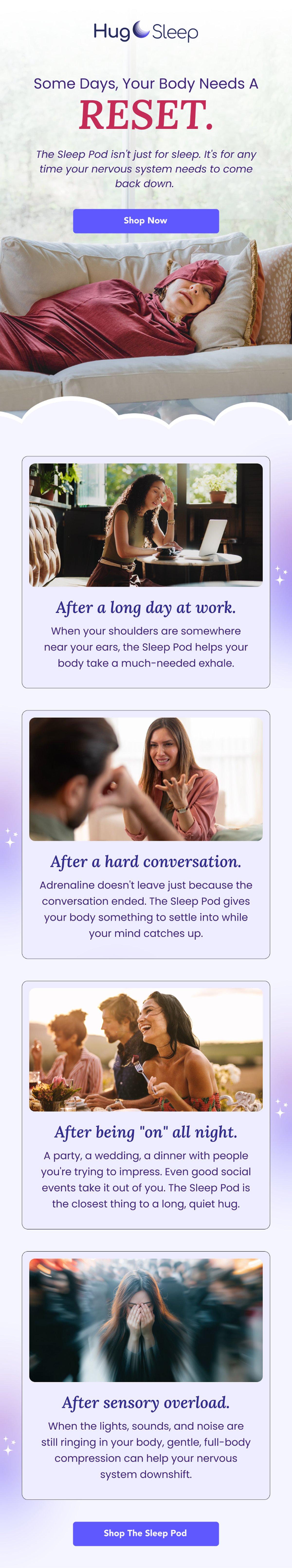Hug Sleep — Some Days Your Body Needs A RESET