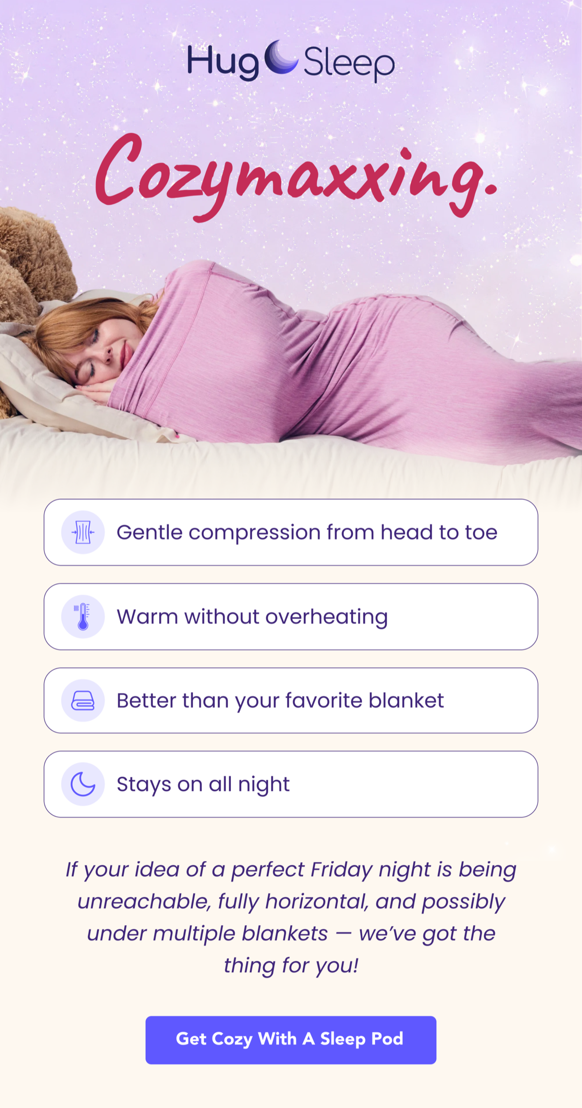 Hug Sleep — Cozymaxxing