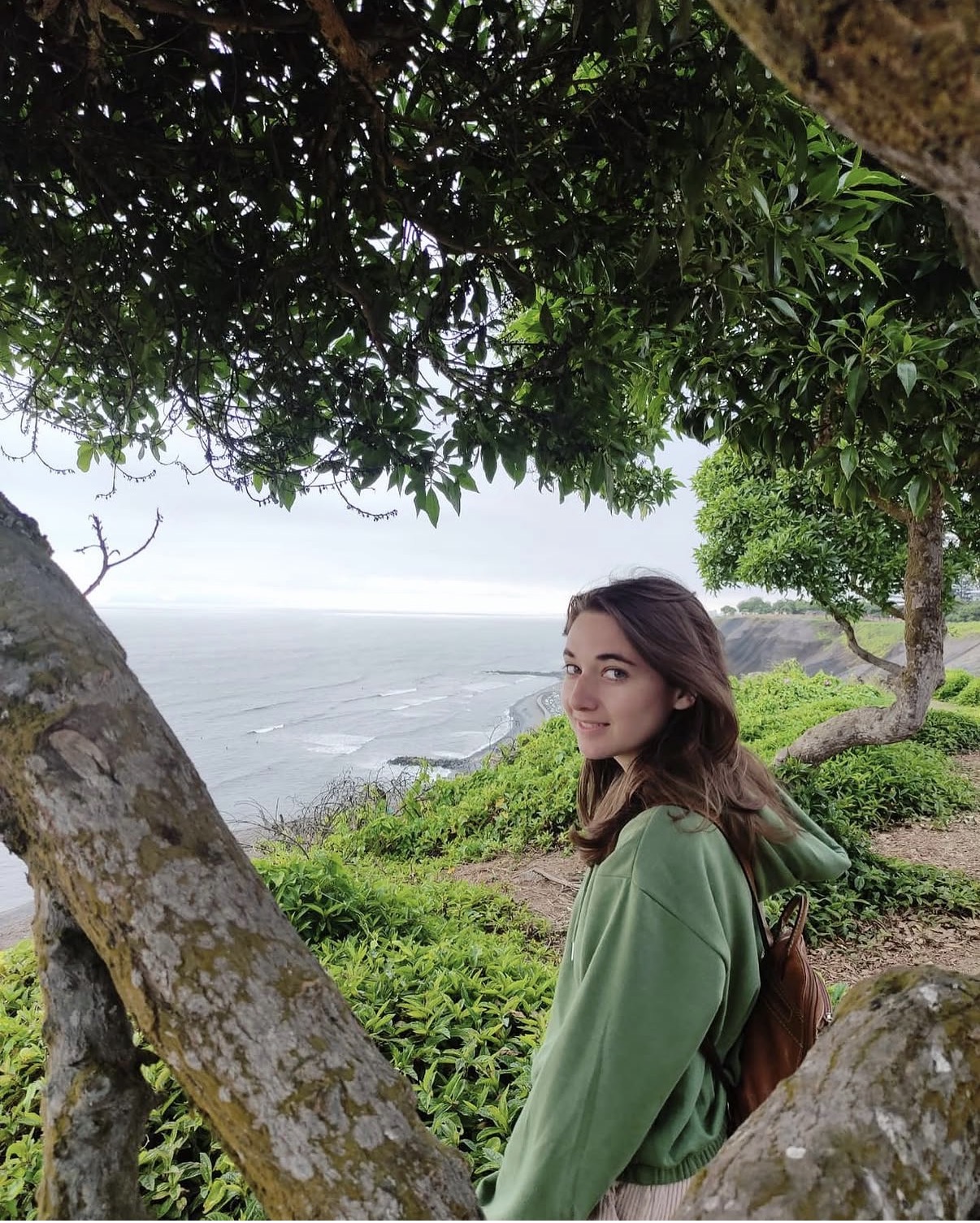Alexa at a coastal overlook